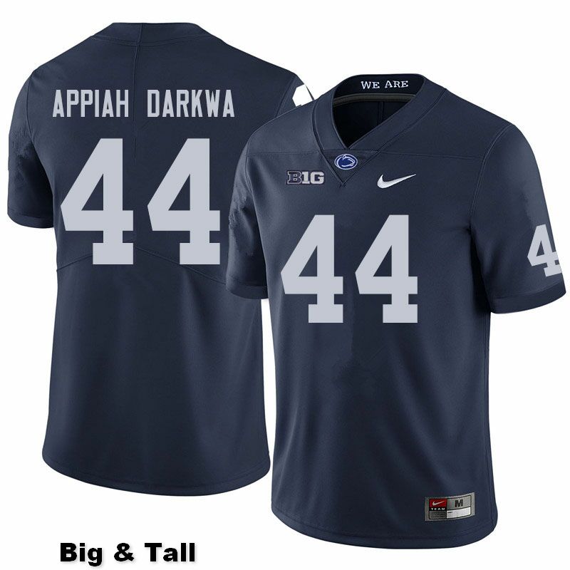 NCAA Nike Men's Penn State Nittany Lions Joseph Appiah Darkwa #44 College Football Authentic Big & Tall Navy Stitched Jersey LZG4798KE